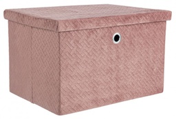 [B0219019] 4x Scatola pieghevole rosa 40x30x25h