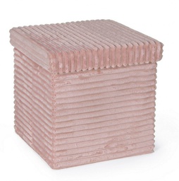 [B0734140] 4x Pouf sedona velluto blush 38x38x38h