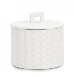 [B0160235] 3x Coperchio twine bianco D.14,5x14h ceramica
