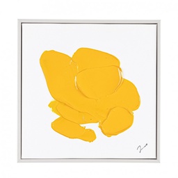 [B0245227] 2x Dipinto giallo 30x30x4,5h in tela