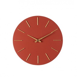 [B0182448] 4x Orologio da parete mattone D.40x5h in legno