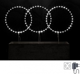 [B0932065] 2x Cerchio bianco 105 microled D35