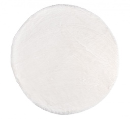 [B0463757] 4x Tappeto bianco D.90 in tessuto