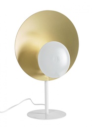 [B0826456] 2x Lampada tavolo design bianco-oro 30x17,5x46h