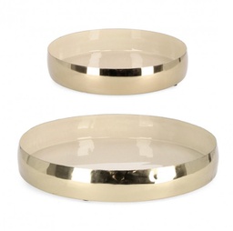 [B0184683] Vassoio decorativo Velma D.26x5h, D.36x5h