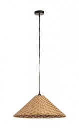 [B0828141] 2x Lampadario gabon marrone D.50x20h in fibre naturali