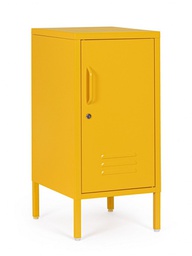[B0746918] Comodino giallo 40x35x76h in acciaio