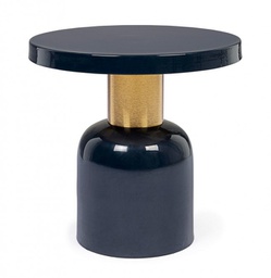 [B0746702] Tavolino Nalima blu D.41x41h in acciaio
