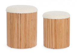 [B0721635] Pouf contenitore Neda D.31.5x38h, D.36x44h