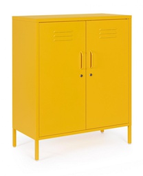 [B0746913] Credenza gialla 40x80x101,5h in acciaio