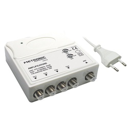 [DFL8072314]  Amplificatore Interno 1 In-4 Out 1 Ingresso Uhf-Vhf - 4 Uscite Tv Metronic