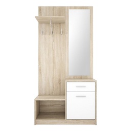 [FZ95412] Mobile ingresso con specchio 90x31x184 cm