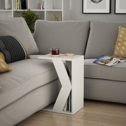 [FZ96966] Tavolino porta computer bianco 30x40x57