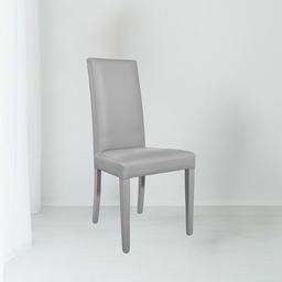 [FZ90445] Sedia ecopelle grigia 47x47x101