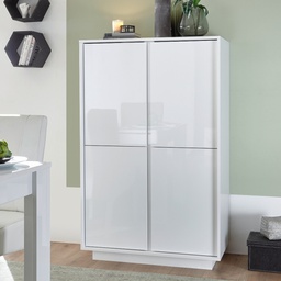 [FZ101678] (2c) Contenitore 4 ante bianco lucido 92x145x43