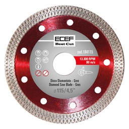[DFL5011740]  Disco Diamantato Per Gres Diam. 115 X 1,3 Ecef