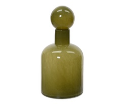 [20185084] Vaso in vetro verde h. 30 cm x d. 15 cm