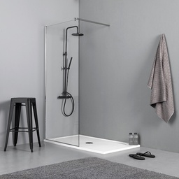 [KB-B2030611200111] Box doccia walk in 110x190 cristallo trasparente