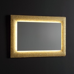 [KB-B3010641000119] Specchio con cornice in vetro fuso 90x62