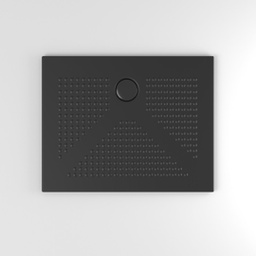 [KB-B2030600001140] Piatto doccia ceramica 70x90 nero opaco