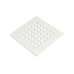 [KB-B2120000000151] Griglia scarico doccia acciaio inox bianco