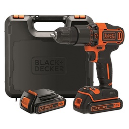 [DFL5130018]  Trapano Avvitatore A Batteria Con Percussione Bdchd18Kb-Qw 18V - 1,5 Ah Litio Black Decker