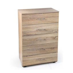 [GIC769528] ( 2c) Cassettiera como da camera 5 cassetti rovere cm 68 x 40 x 101 h