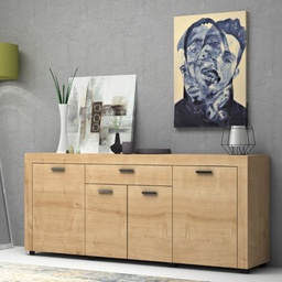 [FZ94252] (2c) Madia quattro ante un cassetto Rovere FIESTA 177x40x h76 cm(FIESTACREDRO)
