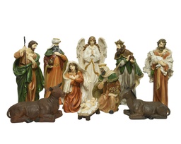 [20102560] Set di 10 statuette multicolore 12x22,5x47 cm
