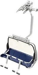 [2020439] Seggiola 4 posti blu-grigio scala 1:32