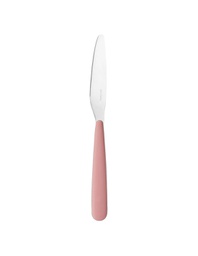 [2015557] Coltello da tavola in acciaio inox rosa cipria
