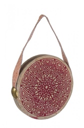 [B0915791] 12x Medaglione Iroko Rosso