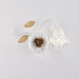 [BL274-AP1-BCO] Applique shabby bianco 40x36x22 cm