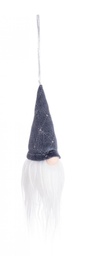 [B0938176] 12x Pendaglio Babbo Rudolph Grigio H15