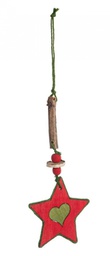 [B0917440] 12x Pendaglio Bormio Stella Cuore L