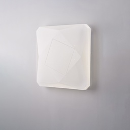 [BL329-Q40-PBC] Plafoniera quadrata 40 cm con led e telecomando