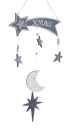 [B0935576] 12x Pendaglio Darkness Stella Cometa Antraci