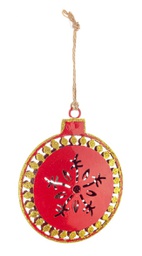 [B0937945] 12x Pendaglio Flaky Sfera Rosso