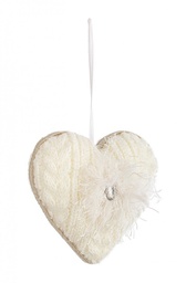 [B0939202] 12x Pendaglio Jolin Cuore Bianco