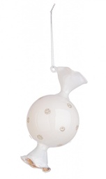 [B0970756] 12x Pendaglio Vt Chewy Bianco 6,5X12,4H