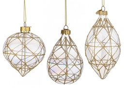[B0937642] 12x Pendaglio Vt Prism Iridescente Rombi As3