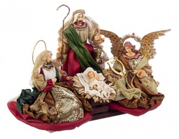 [B0934726] 1x Sacra Famiglia Baroque Rosso C