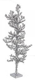 [B0923136] 2x Decorazione Artic Argento