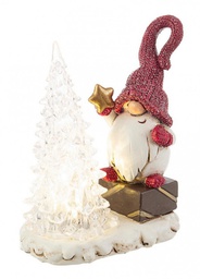[B0935314] 2x Decorazione Wintertime Babbo Rosso C