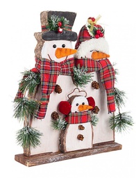 [B0931070] 2x Famiglia Pupazzi Tradition Stand 33X34H