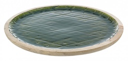 [B0933449] 2x Piatto Decorativo Mangus Verde