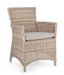 [B0660338] 2x Sedia con braccioli con cuscino Jupiter New  Cod.0660338