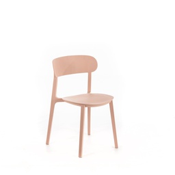 [OM/401/RA] 4x Sedia in polipropilene rosa antico 48x577,5h cm