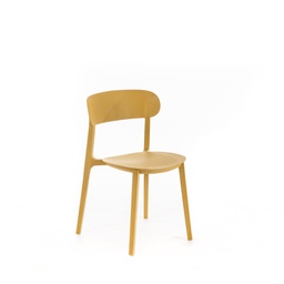 [OM/401/SE] 4x Sedia in polipropilene senape 48x577,5h cm