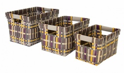[B0381303] 2x Set3 Cesta Odile Beige Rett